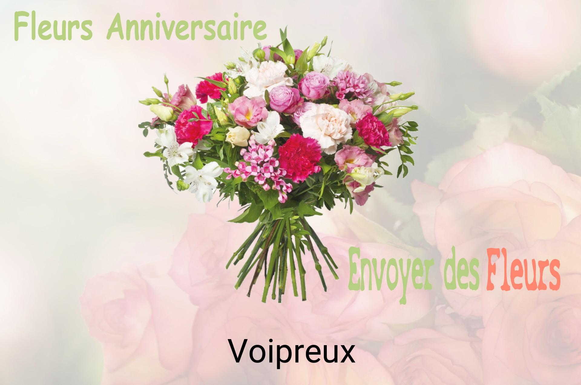 Bouquet de fleurs d’anniversaire livré à Voipreux