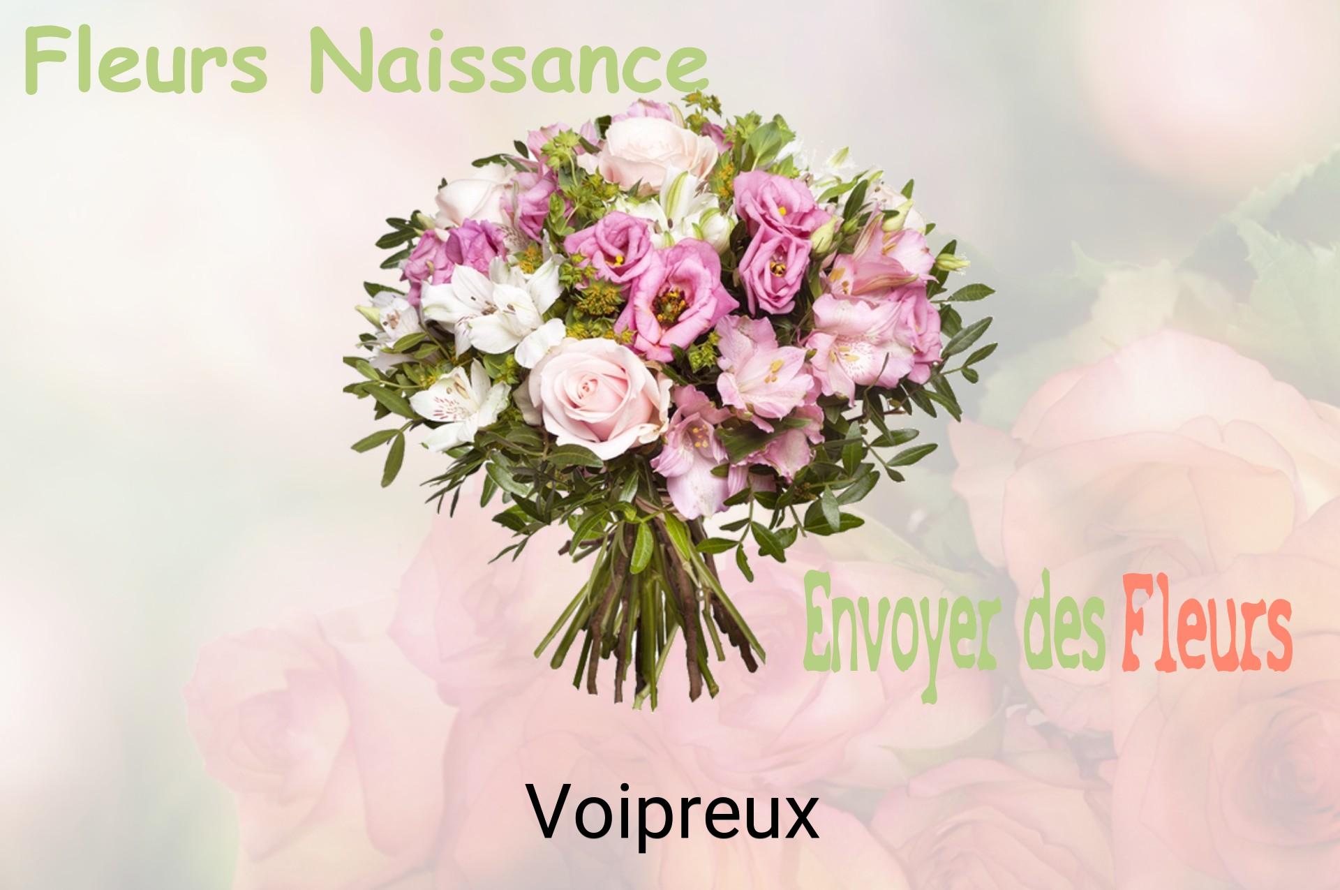 Bouquet de fleurs de naissance livré à Voipreux